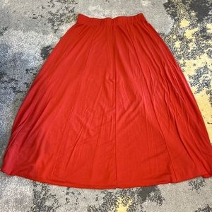 Cato Orange Maxi Skirt L